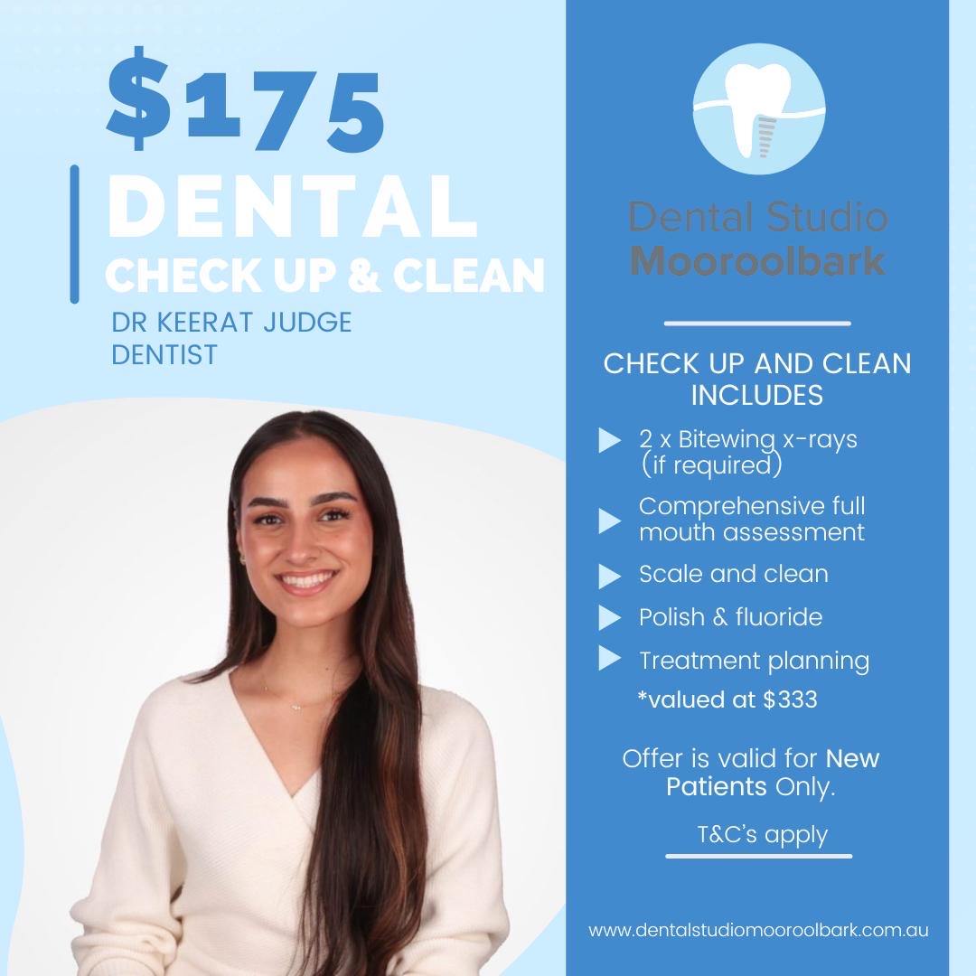 Dental checkup and clean offer